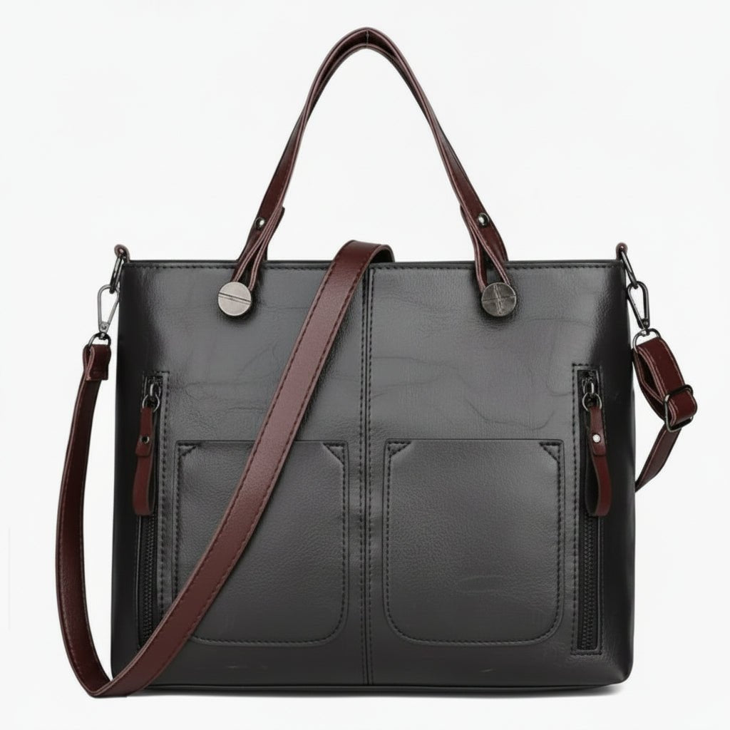 Elegant | Black Shoulder Bag with Adjustable Strap & Magnetic Closure | Versatile Design for Everyday Use 7