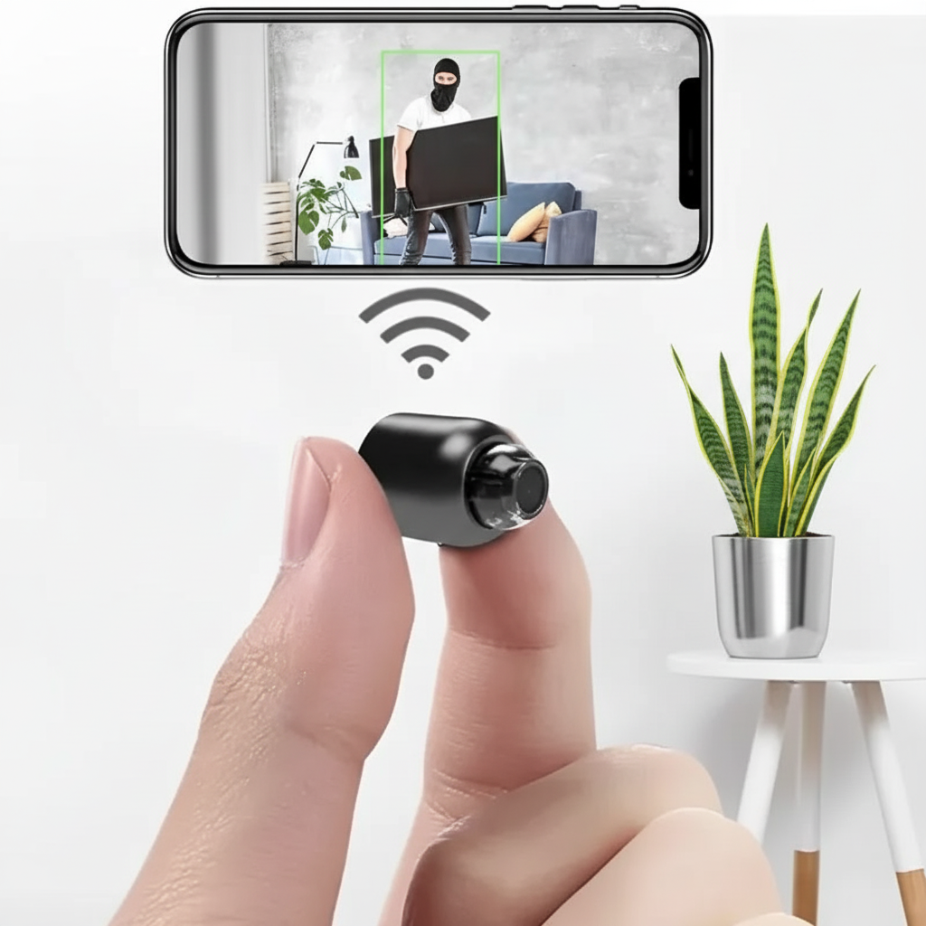 Elmora Mini | Wireless Security Camera with 1080P HD & Night Vision | Discreet Design for Home Security 0