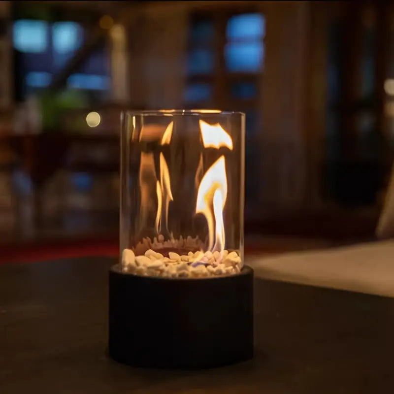 ElysiumFlame | Modern Elegant Portable Outdoor Fireplace for Cozy Ambiance 3