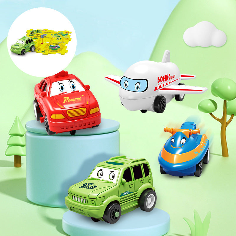 CreativeTrack Puzzle - Build-Your-Own Race Track Toy for Kids