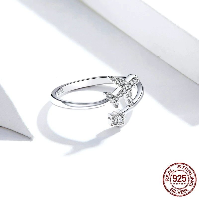 Airplane - Adjustable 925 Silver Ring