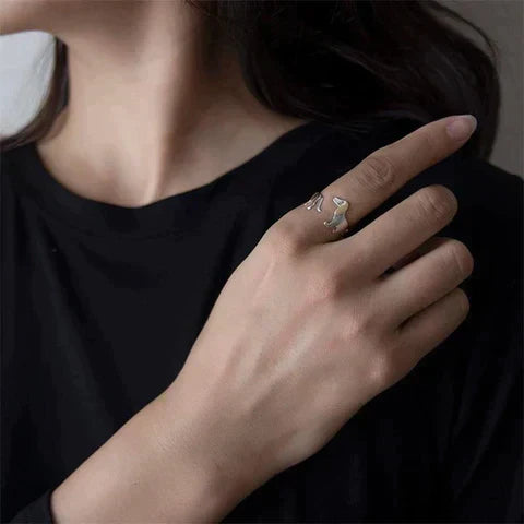 Dachshund Ring - Adjustable Silver Ring for Dog Lovers