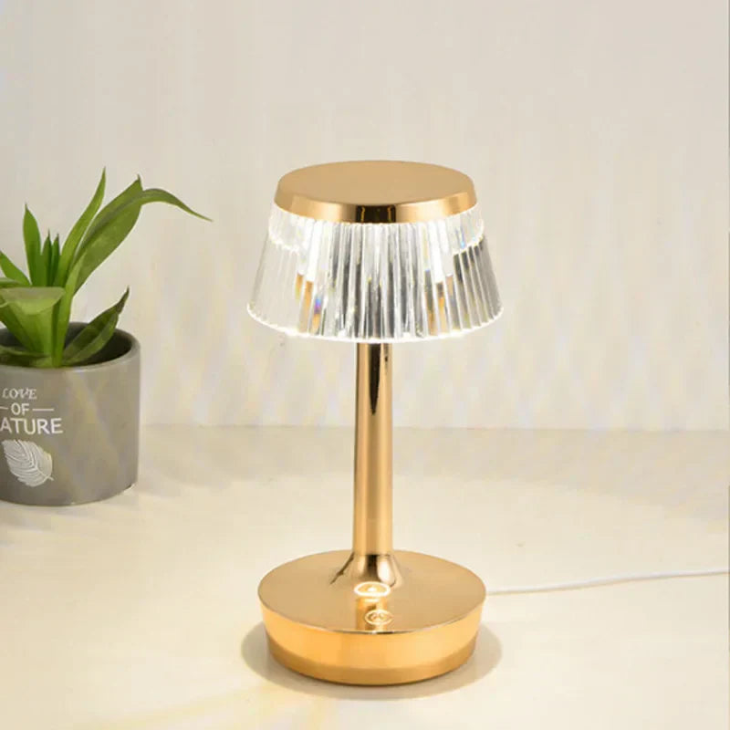 Crystal Cordless Table Lamp - Rechargeable Touch