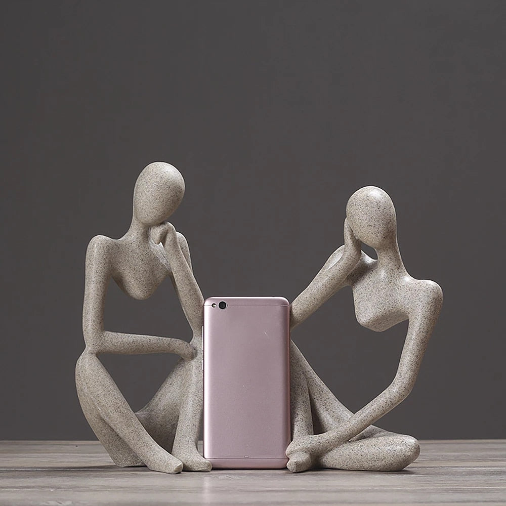 ReflectingMind - Abstract Thinker Sculpture