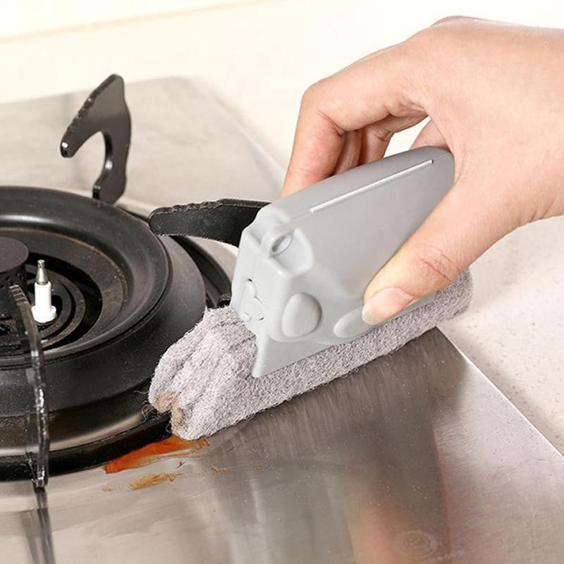 GrooveClean Brush - Detail Scrub Brush for Grout and Tight Corners