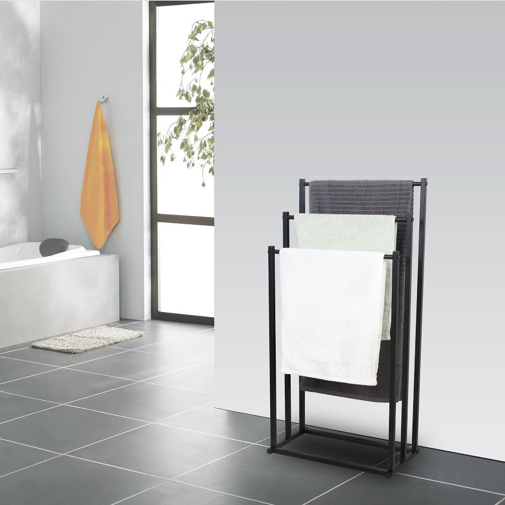Freestanding Towel Rack | Sturdy Steel Frame with Space-Saving Design | Ideal Towel Storage for Organized Bathrooms 3