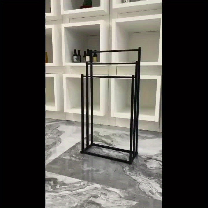 Freestanding Towel Rack | Sturdy Steel Frame with Space-Saving Design | Ideal Towel Storage for Organized Bathrooms 5
