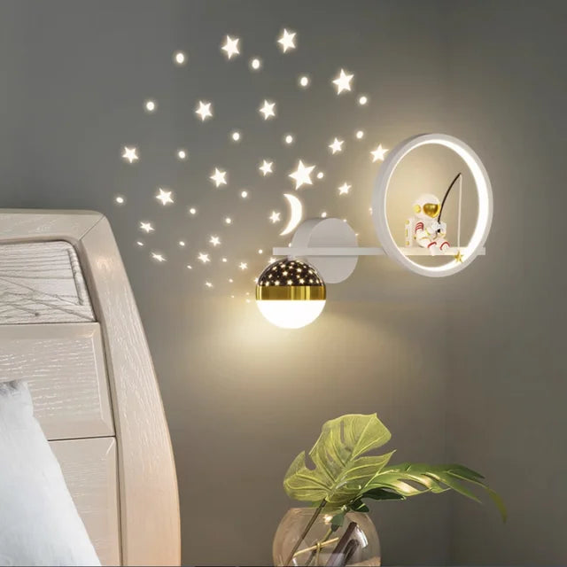 GlowNook LED Wall Lamp – Playful Modern Light for Kids’ Rooms