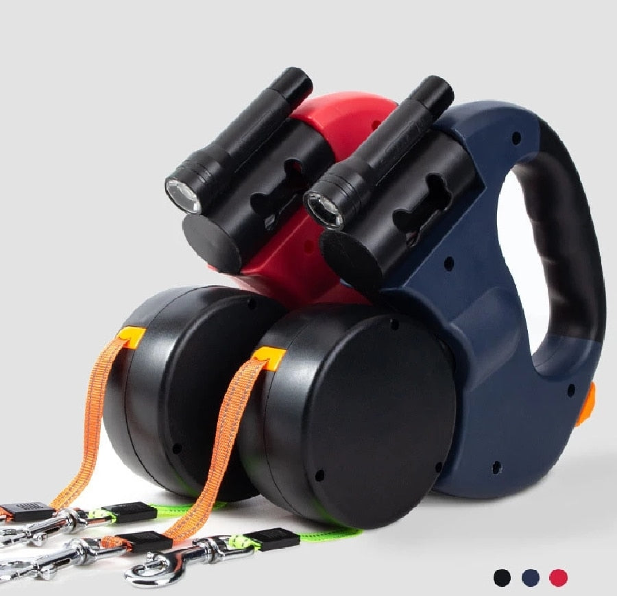 DuoPaw - Retractable Dual Dog Leash