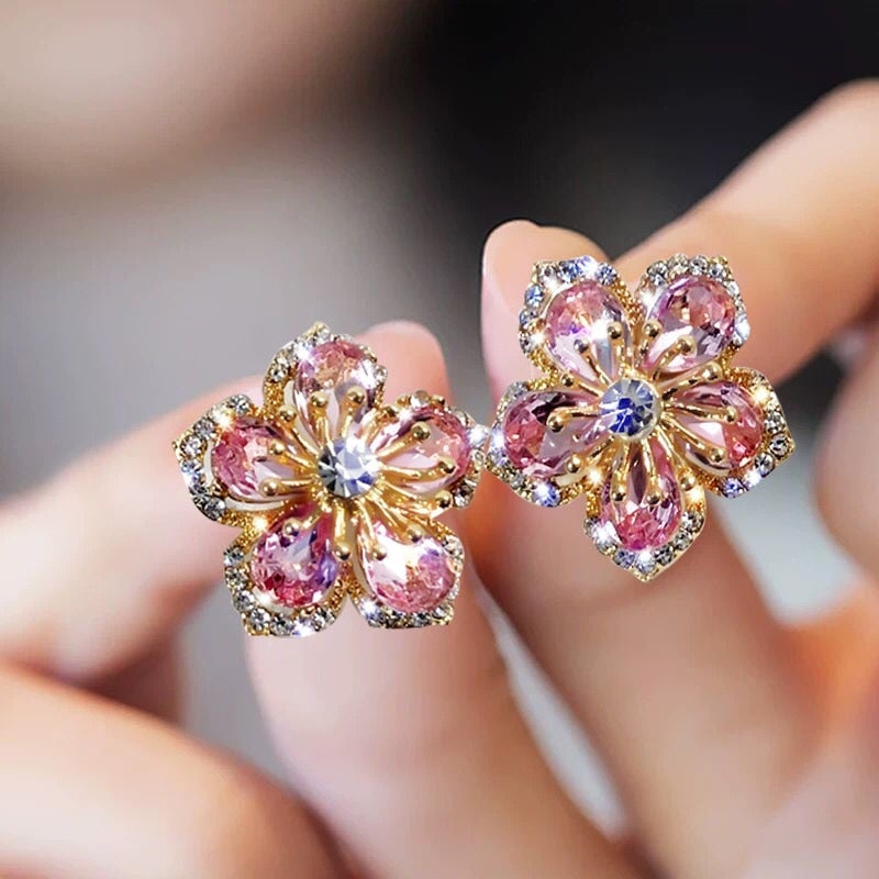 Jasmin - Rainbow Zirconia Earrings for Women