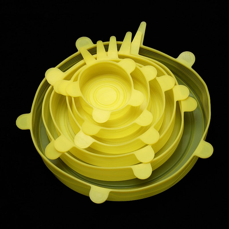 Silicone Food Covers - Reusable Stretch Lids Set