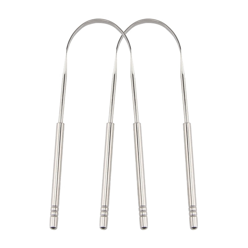 ScrapeMaster Stainless Steel Tongue Scraper