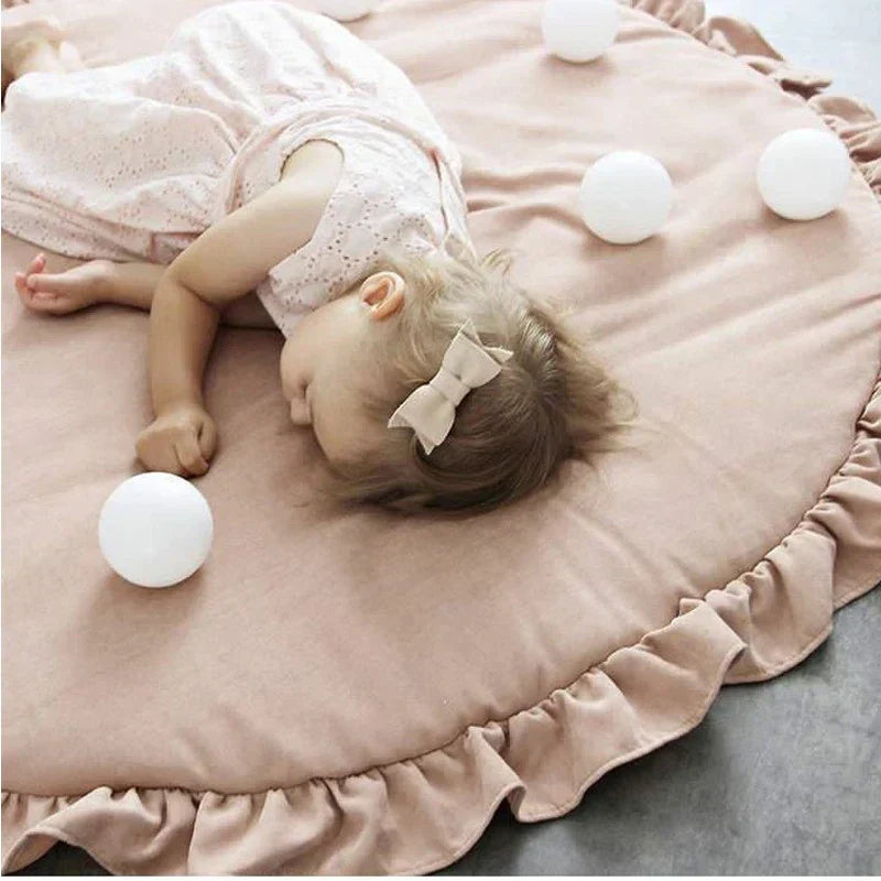 CozyCotton Round Mat - Soft Baby Play & Crawl Mat