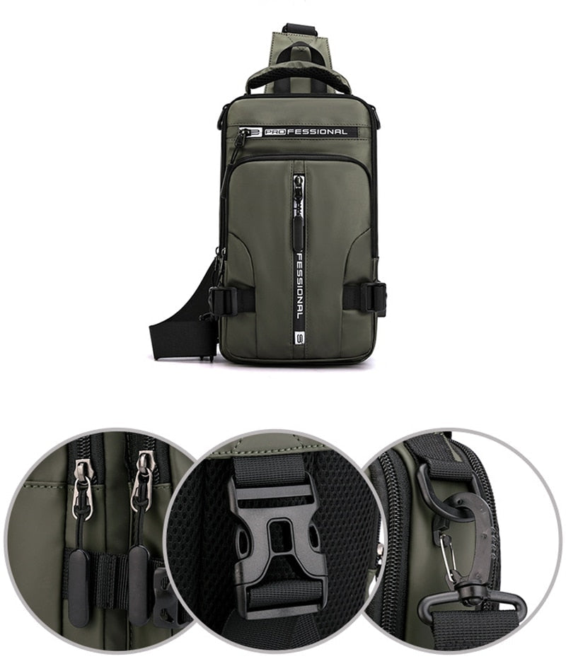 CityTrek Bag – Waterproof Oxford Crossbody