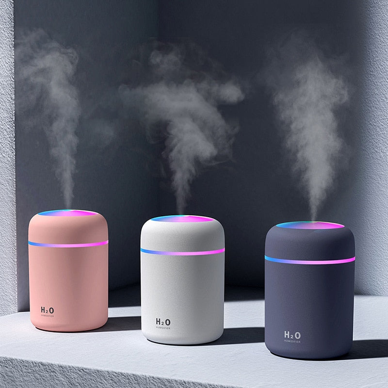 AquaMist Humidifier - Colorful 3-in-1 Aroma Diffuser and Night Light