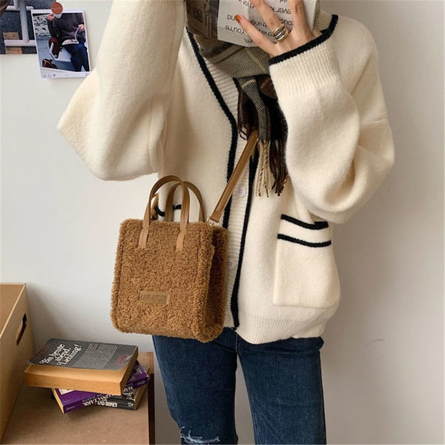 TeddyBag - Soft Plush Shoulder Bag
