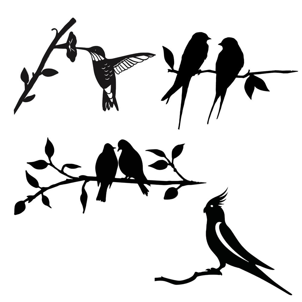 FeatherGlow Garden Art - Metal Bird Ornament for the Garden