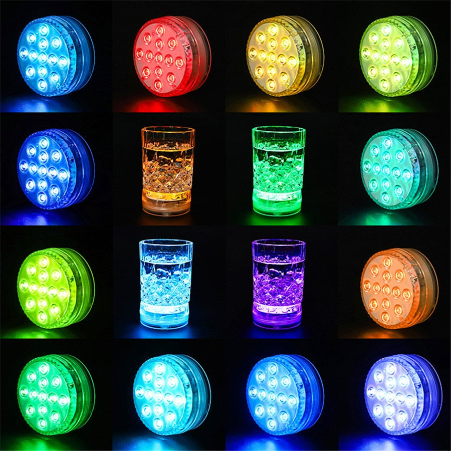 Multi-Color LED Garden Lights - Waterproof, Remote