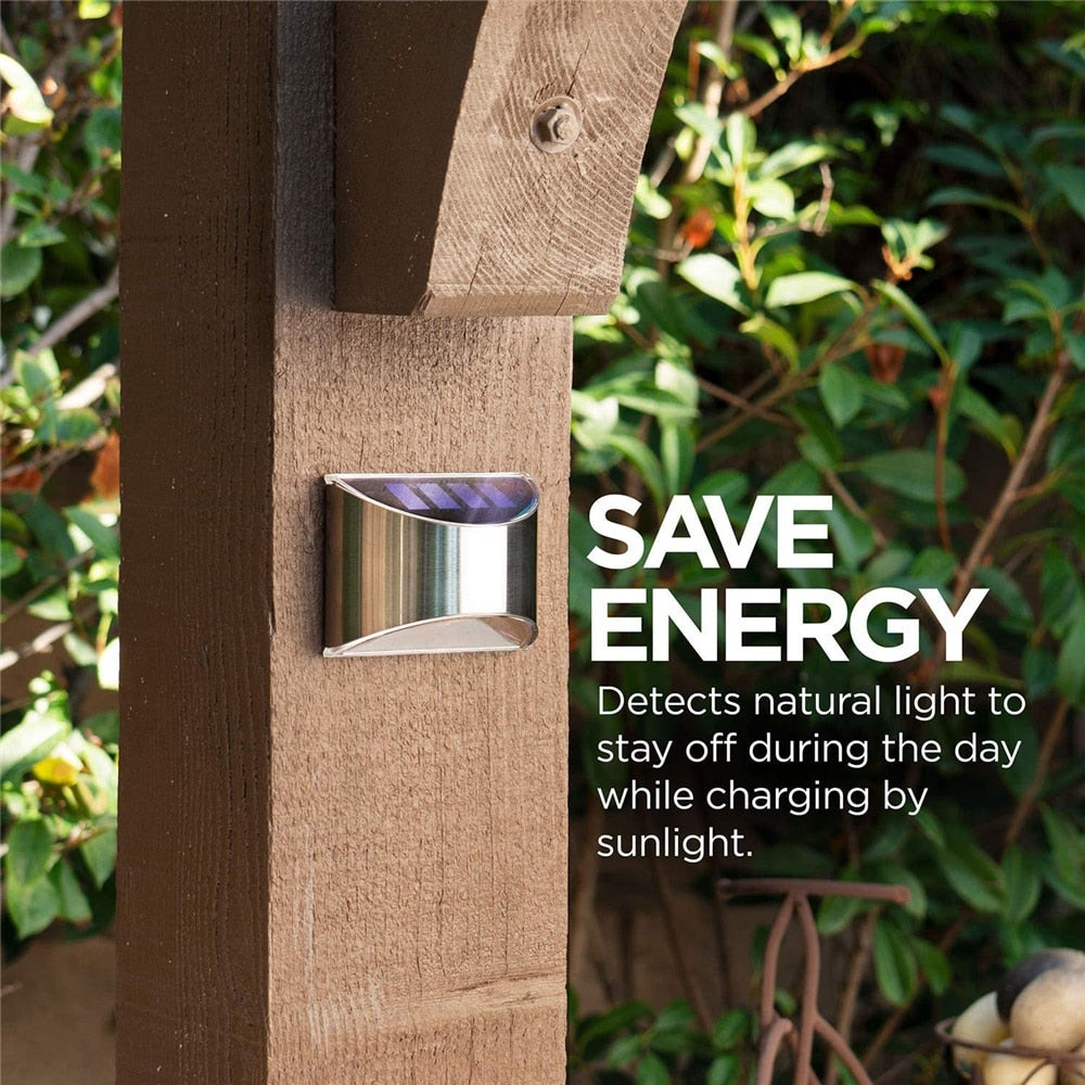 Wireless LED Solar Wall Lamps Deluxe