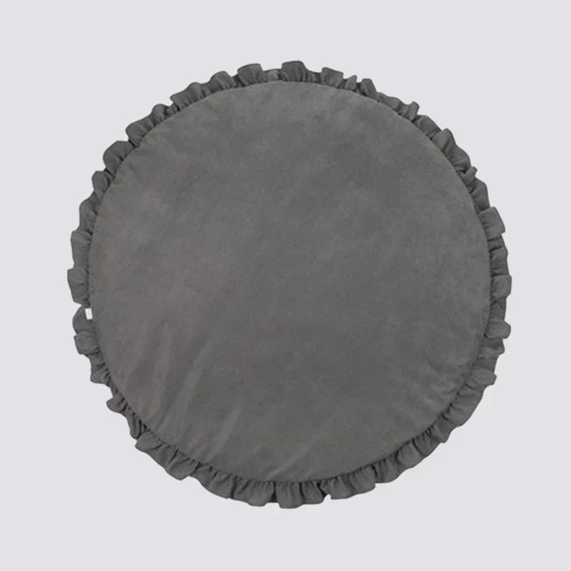 CozyCotton Round Mat - Soft Cotton Baby Play and Crawling Mat