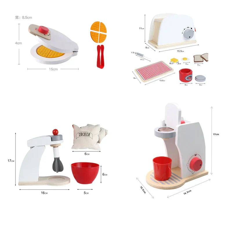 WoodPlay Set - Realistic Wooden Kitchen Toy for Kids