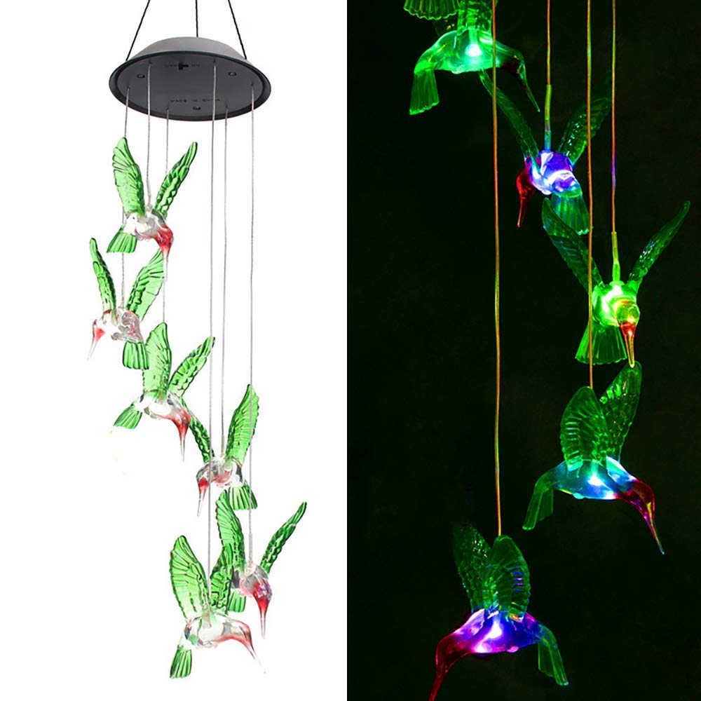 EnchantedGlow - Solar LED Hummingbird Garden Light