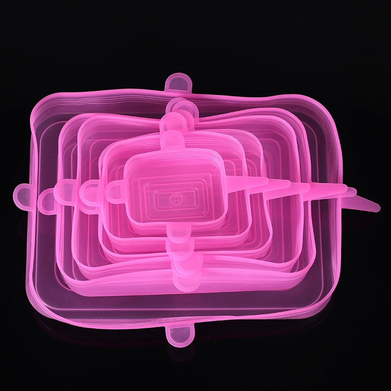 Silicone Food Covers - Reusable Stretch Lids Set