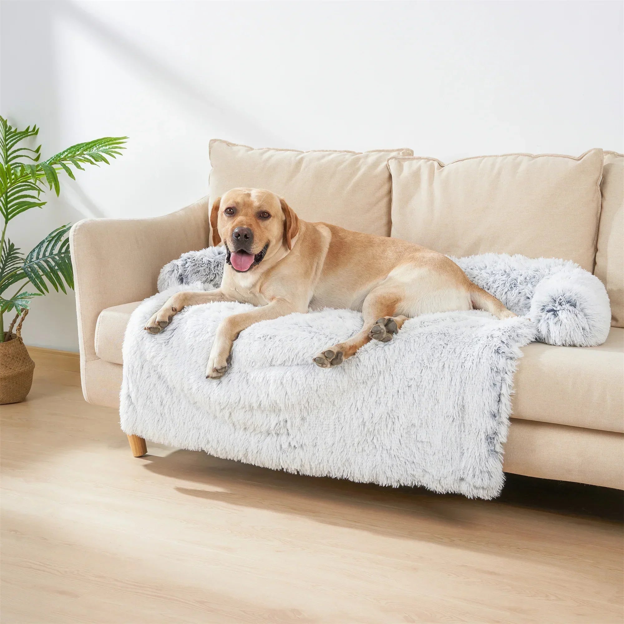 Quishy PetBed - Washable Plush Pet Blanket Bed