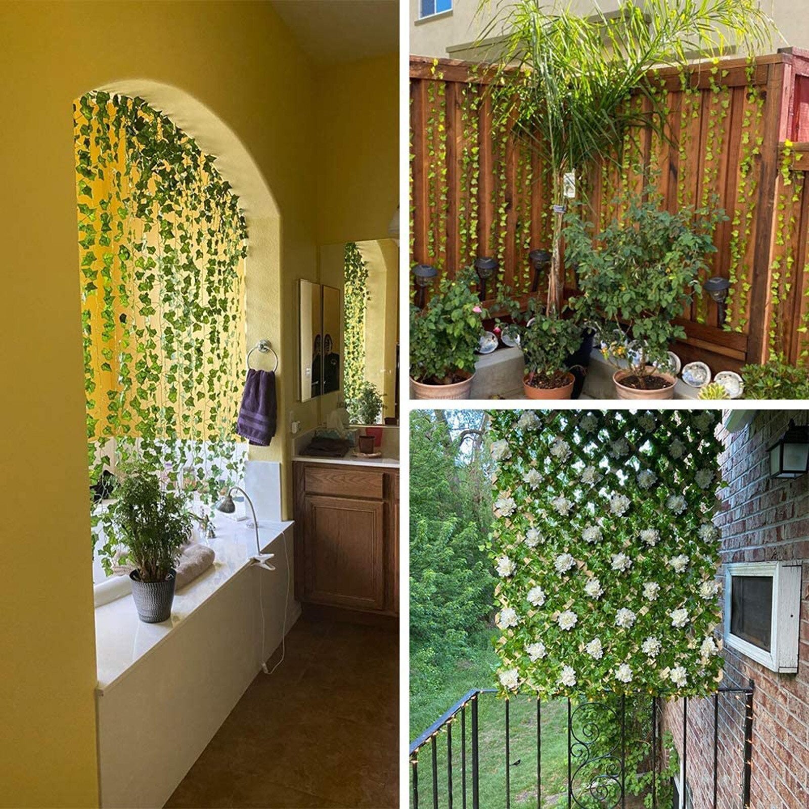 EvergreenGlow Artificial Ivy - Evergreen Foliage for Every Season