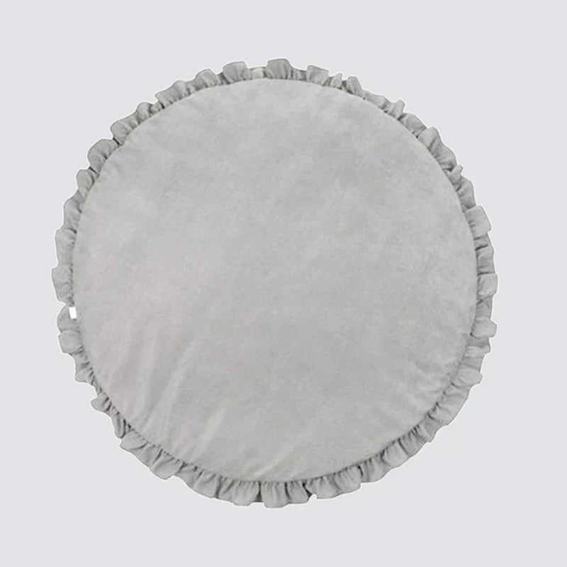 CozyCotton Round Mat - Soft Cotton Baby Play and Crawling Mat