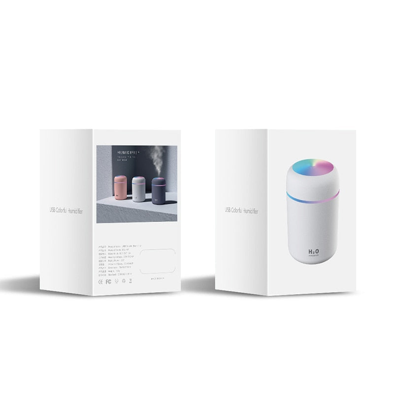 AquaMist Humidifier - Colorful 3-in-1 Aroma Diffuser and Night Light