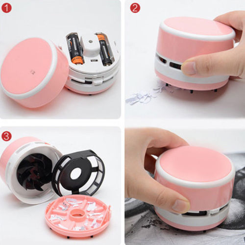 Portable Mini Vacuum - Cordless Desk & Car Cleaner