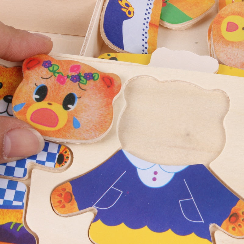 PuzzleMaster Wooden Dress-Up Puzzle for Kids