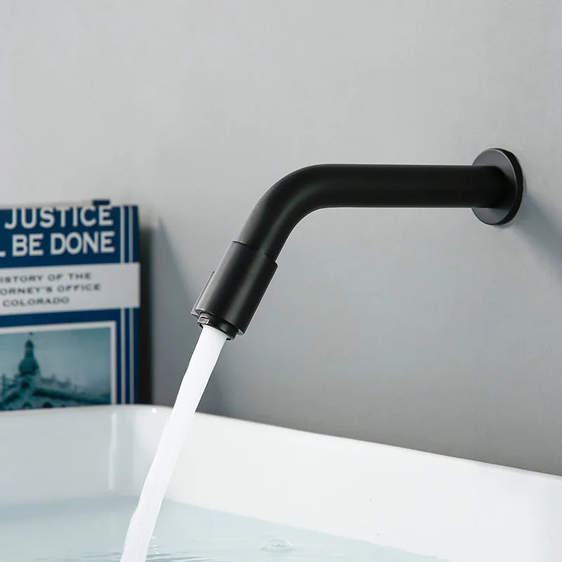 Matte Black Wall Faucet - Luxe Bath & Kitchen Tap