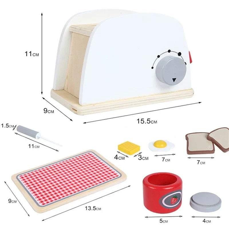 WoodPlay Set - Wooden Kitchen Toy Appliances