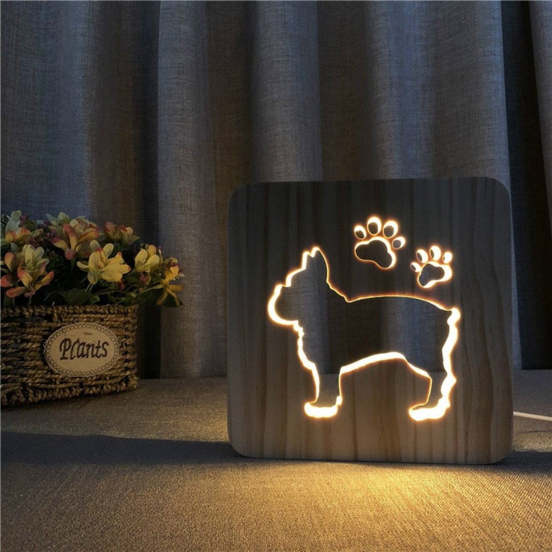DesignLight Wood Lamp - Cozy Animal Table Light