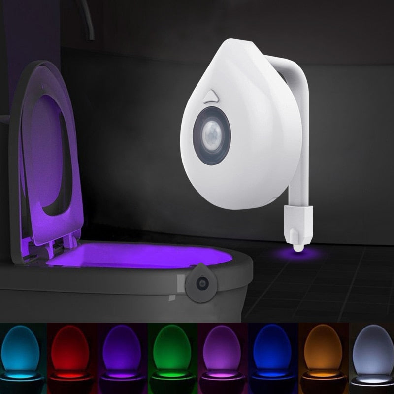 Disco Toilet Light - Motion LED Bowl Night Light