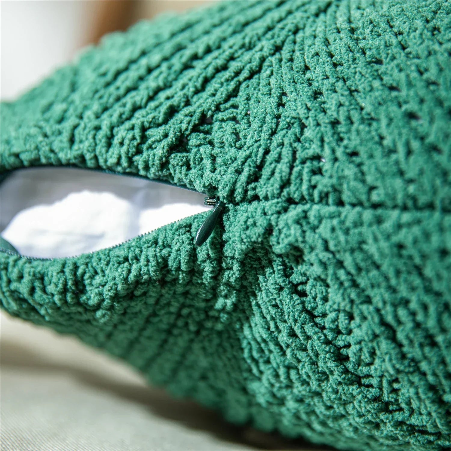 Nordic Pompom Cushion Cover - Chenille Pompom Trim