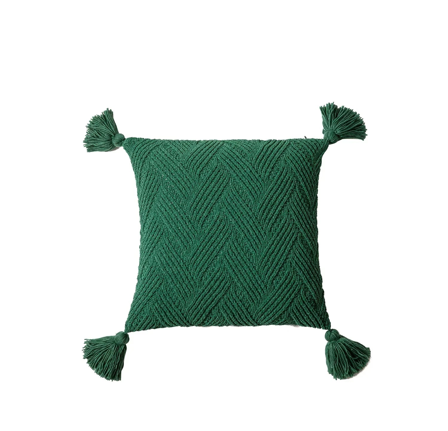 Nordic Pompom Cushion Cover - Chenille Pompom Trim