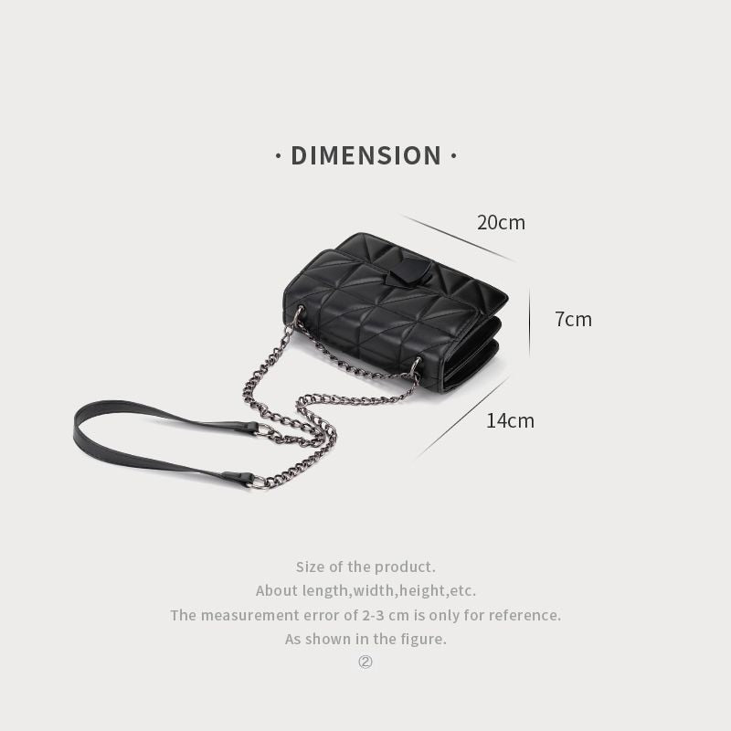 Lilly Luxury Bag - Vintage Diamond-Pattern Crossbody Handbag