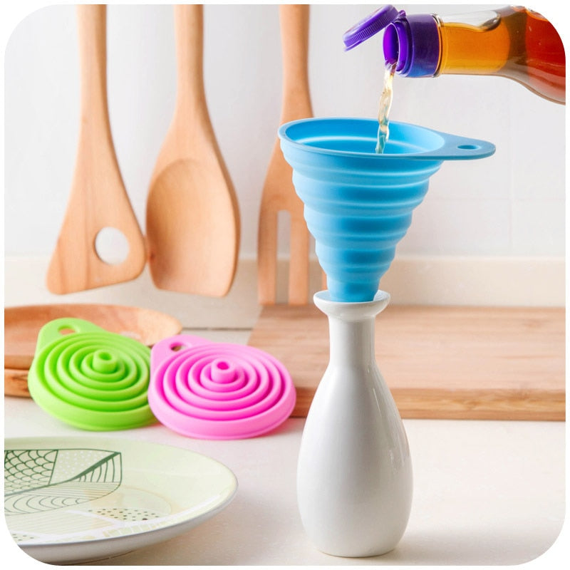 FoldEase Funnel - Collapsible Kitchen Funnel for Easy Pouring