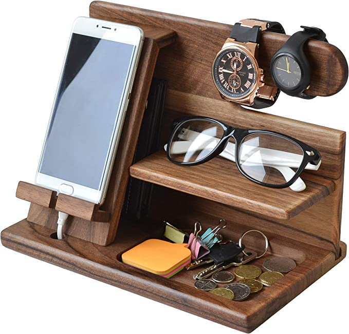 WoodDock – Stylish Wooden Desk Organiser
