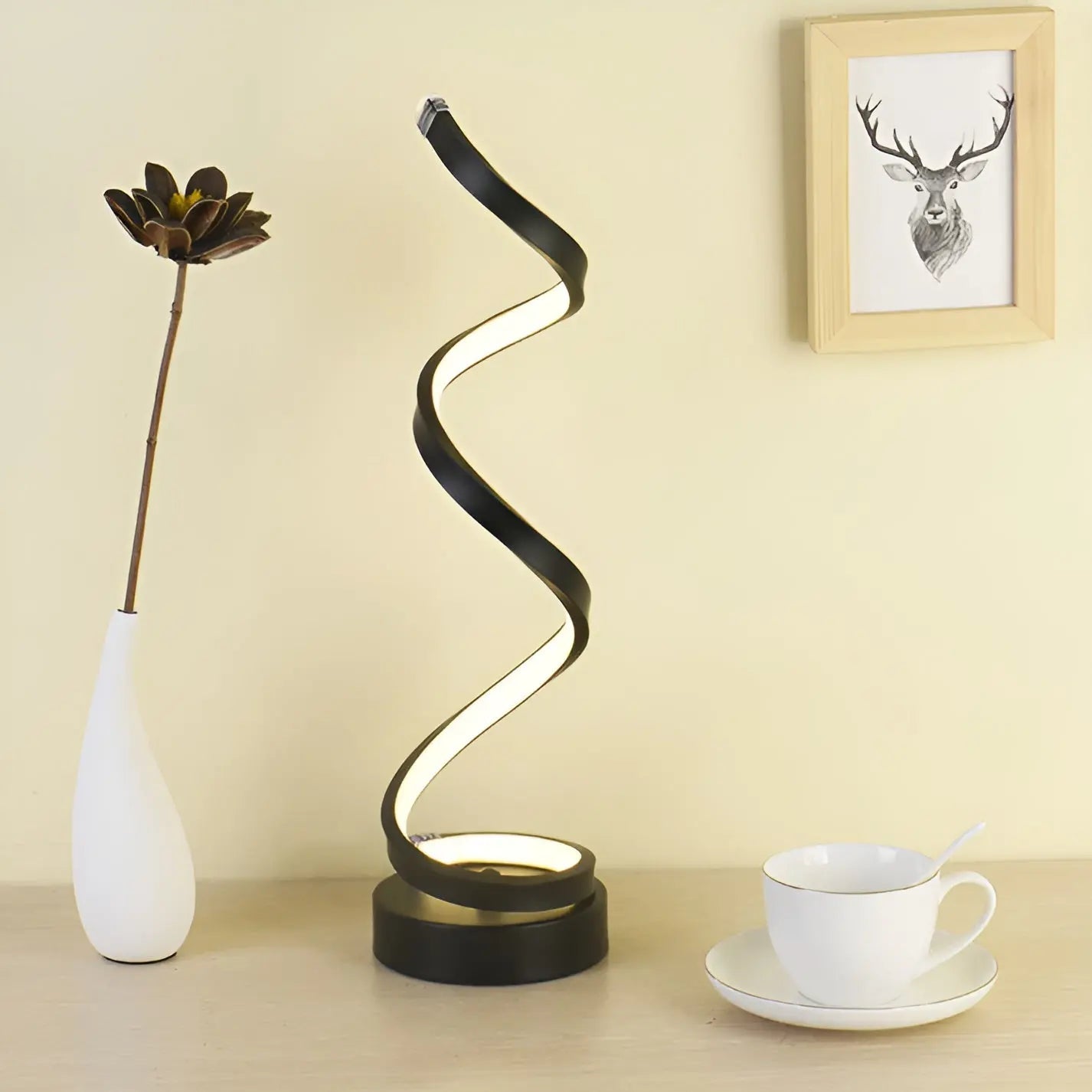 Spiral Glow LED Desk Lamp - Eye-Friendly Desk Light