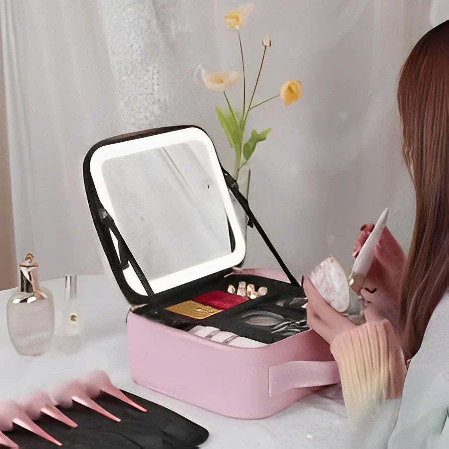 MirrorGlam - Makeup Bag with Mirror