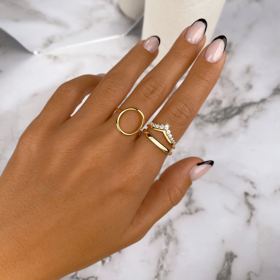 Allegra - Zirconia Crown Ring for Women