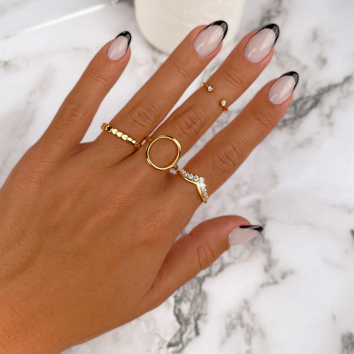 Allegra Crown Ring - Sparkling Zirconia in Sterling Silver