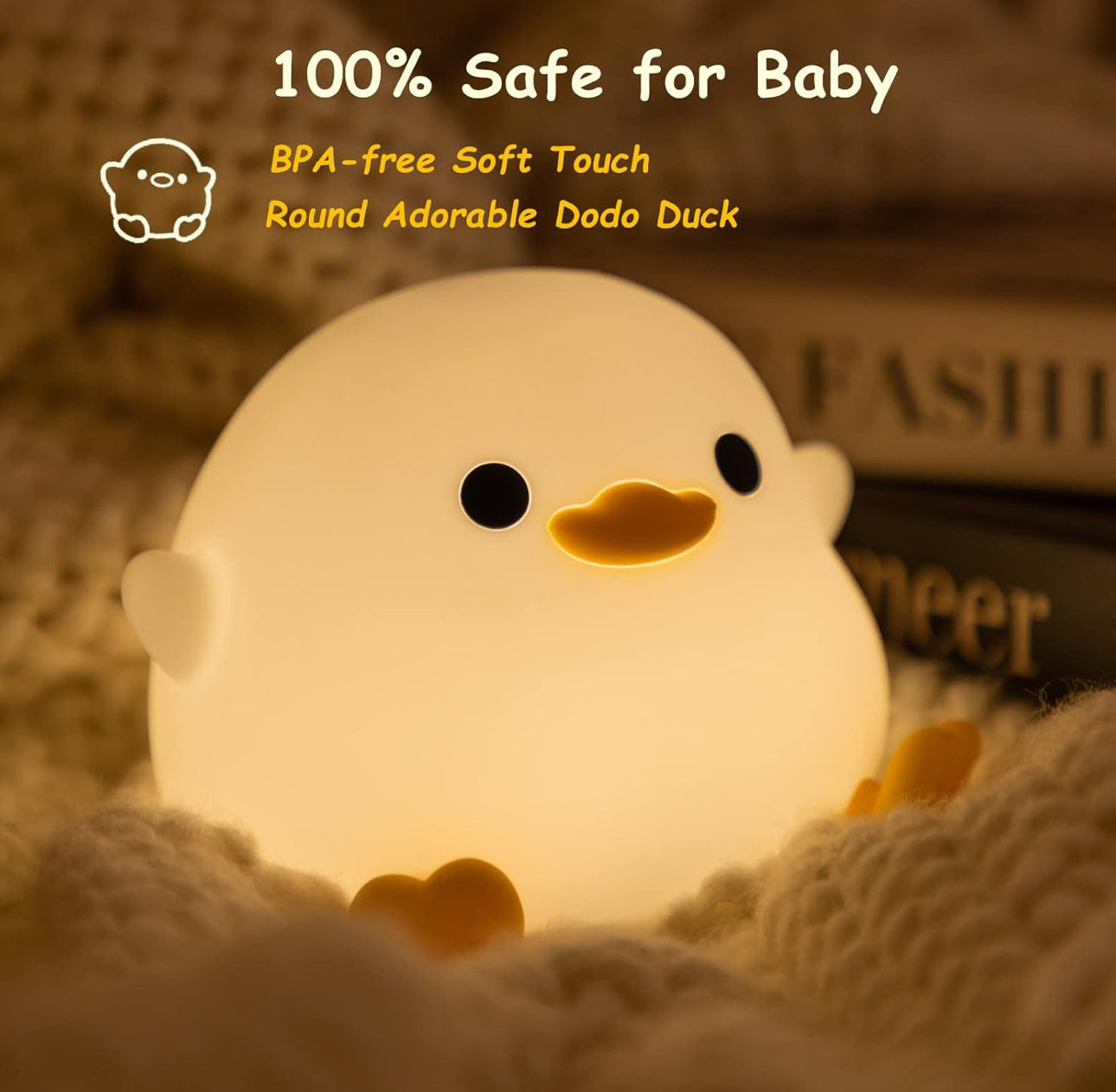 DuckieDream LED Night Light - Silicone Duck