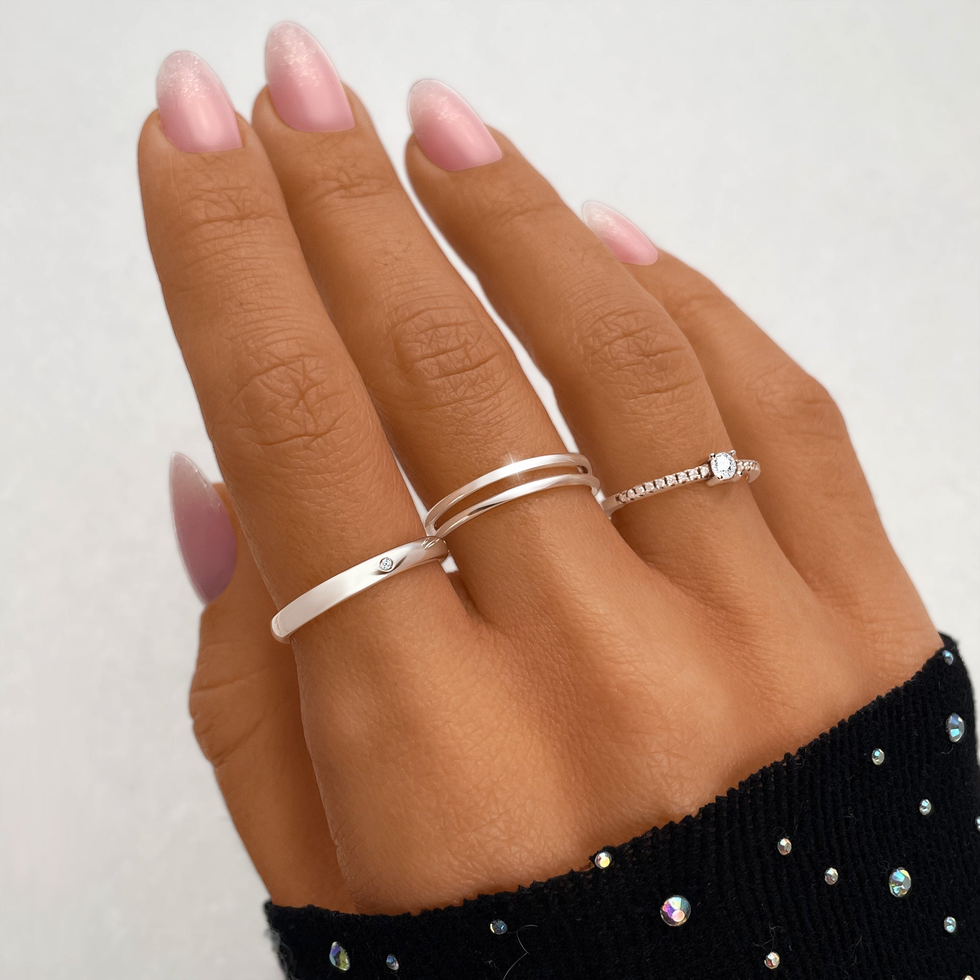 Amaya - Double Line Open Ring for Women