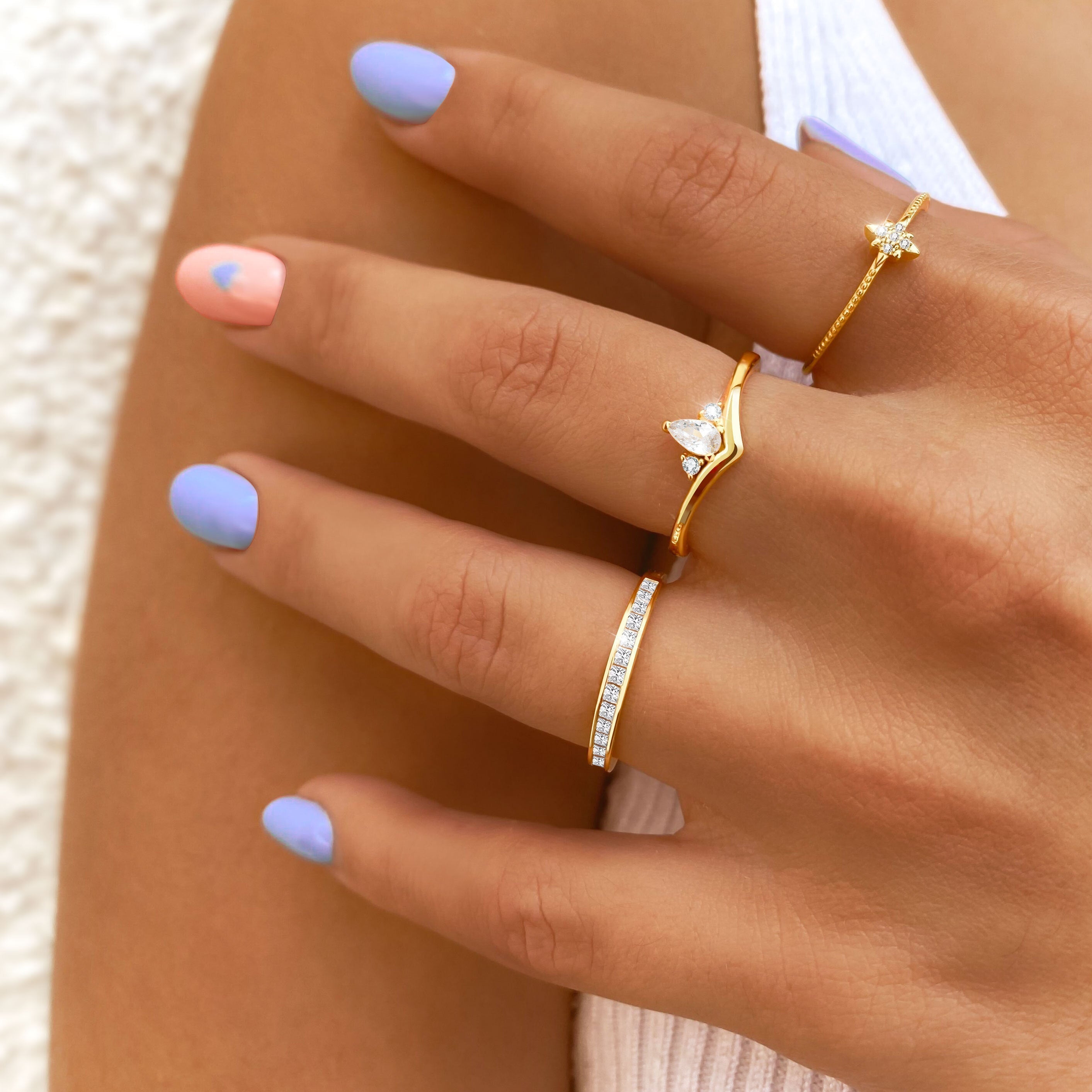 Amelia Zirconia Ring — Sterling Silver