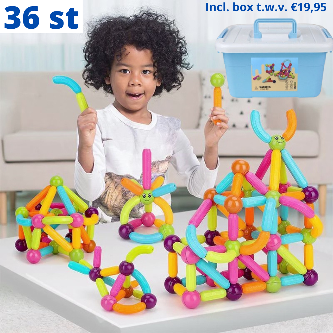 MagicBlocks Toy - Magnetic Building Blocks Set with Storage Box